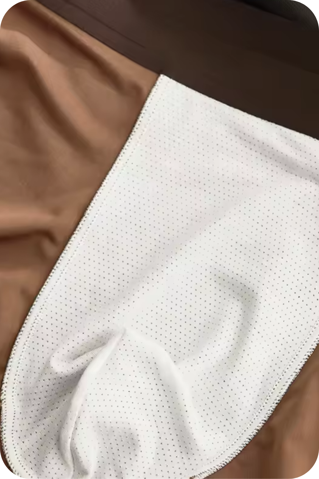Dettaglio cucitura interna boxer LOSA Cool Silk, finiture curate e traspiranti